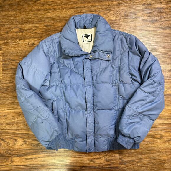 Vintage Obermeyer Blue Down Fill Ski Jacket Women's Size Medium - Picture 1 of 10